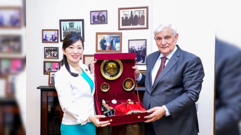 Kamal Abdulla Yaponiyanın XİN rəhbərinin müavini ilə görüşüb - FOTO