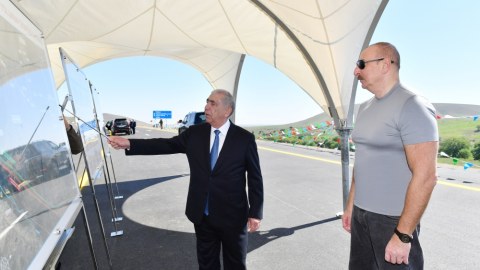 İlham Əliyev Füzuli-Hadrut yolunun AÇILIŞINDA