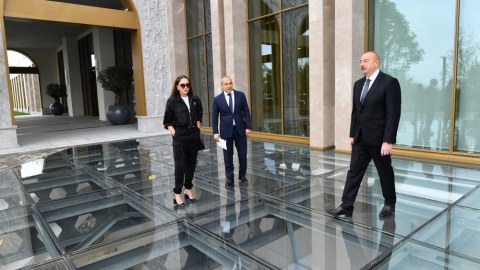 Prezident Şuşa Otel-Konqres Mərkəzi Kompleksinin AÇILIŞINDA - FOTO