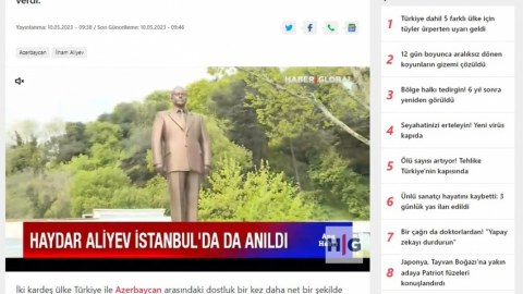 Xarici KİV-lər Heydər Əliyevin 100 illiyindən YAZIR