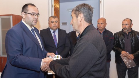 Məcnun Məmmədov Göyçayda vətəndaşları qəbul etdi - FOTO