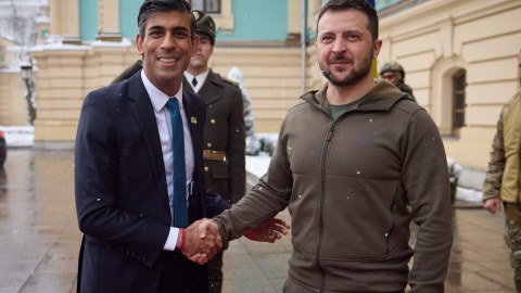 Zelenski Sunaka zəng vurub təşəkkür etdi 