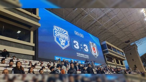 "Sabah" - "Beşiktaş" oyunu heç-heçə bitdi