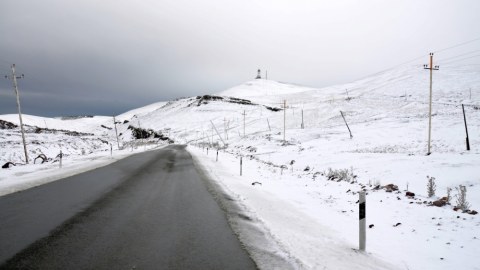 Daşkəsənə 30 santimetr qar yağıb