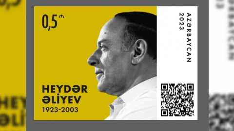 Almaniyada Heydər Əliyevlə bağlı poçt markaları hazırlandı