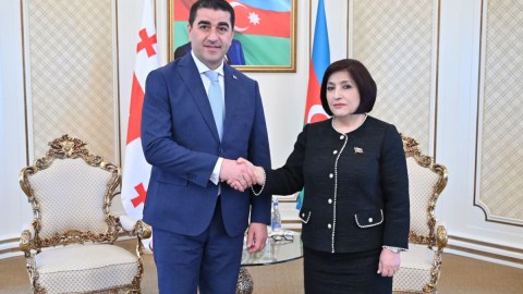 Azərbaycan və Gürcüstan spikerləri GÖRÜŞDÜ