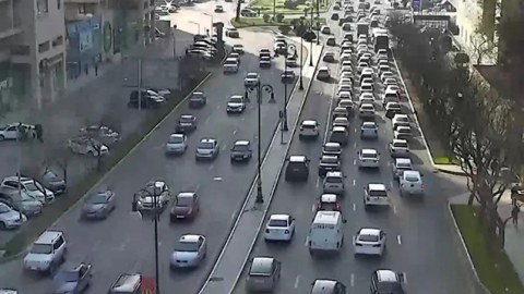 Hazırda tıxac olan yollar - SİYAHI