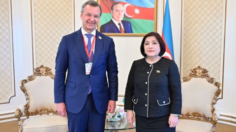 Sahibə Qafarova Andrey Yatskinlə görüşüb