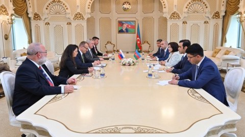 Azərbaycan və Slovakiya spikerləri arasında görüş