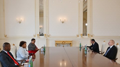 Prezident Milli Assambleya sədrini qəbul edib