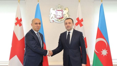 Emin Əmrullayev Qaribaşvili ilə görüşdü 