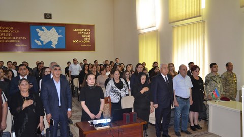 Füzulidə Heydər Əliyevlə bağlı konfrans keçirildi - FOTOLAR