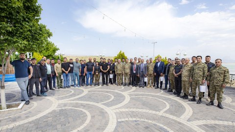 Jurnalistlər Naxçıvanın azad olunmuş yüksəkliklərində - FOTO