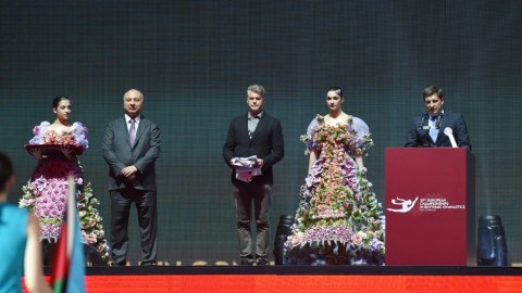 Avropa Gimnastikasının bayrağı Macarıstana ötürüldü