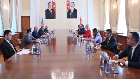 Əli Əsədov Monteneqro spikeri ilə görüşdü 