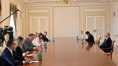 İlham Əliyev Monteneqro spikerini qəbul edib - YENİLƏNİB