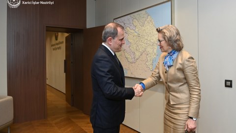 Nazir ATƏT PA rəhbəri ilə sülh prosesini müzakirə etdi