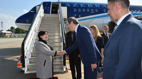 Sahibə Qafarova Serbiyaya getdi