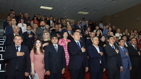 Mangistauda Heydər Əliyevin yubileyi qeyd edildi - FOTOLAR