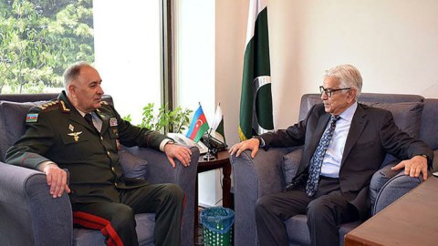 Kərim Vəliyev pakistanlı nazirlə danışıqlar apardı - FOTO