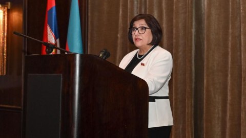 Spiker Serbiyada 28 May tədbirində çıxış edib - FOTOLAR