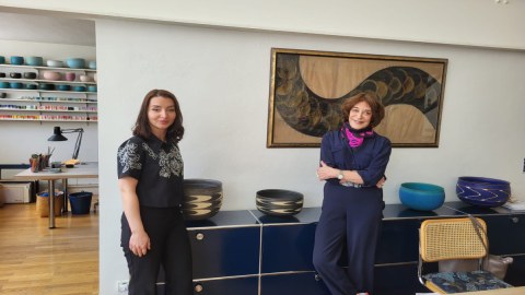 Leyla Abdullayeva ADR nazirinin nəvəsi ilə görüşdü - FOTO