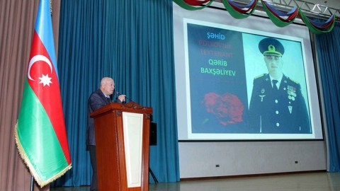 Şəhid zabitin xatirəsi anıldı 