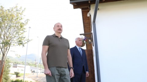 İlham Əliyev Laçında bir sıra tədbirlərdə iştirak edib - FOTOLAR