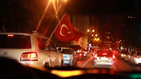Bakıda Ərdoğanın qələbəsi qeyd olunur - VİDEO