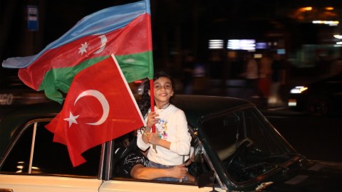 Ərdoğanın qələbəsi Bakıda belə qeyd olundu - FOTOLAR