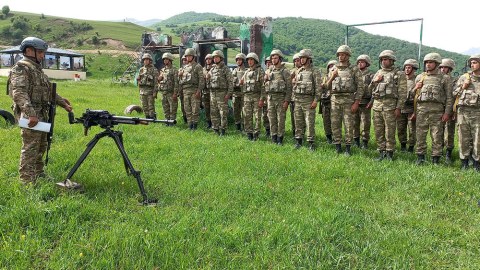 Hərbi vəzifəlilərin təlim toplanışı başa çatdı - VİDEO