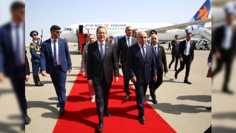 İsrail Prezidenti Azərbaycana GƏLDİ - FOTO