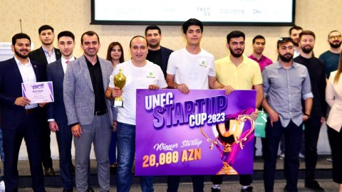 "UNEC Startup Cup" yarışının qalibi 20 min manat mükafat qazandı!