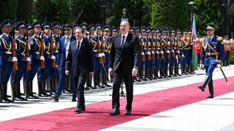 İsrail prezidenti İlham Əliyevlə görüşündən YAZDI