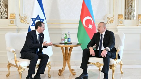Azərbaycan və İsrail prezidentləri təkbətək GÖRÜŞÜB