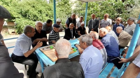 Azay Quliyev seçicilərilə görüş keçirib - FOTOLAR