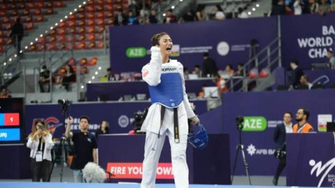 Türkiyəli taekvondoçular Bakıda 3 qızıl medal qazandı - FOTOLAR