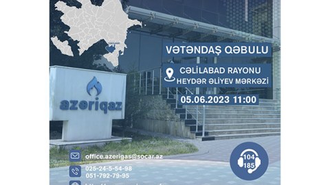 Növbəti vətəndaş qəbulu Cəlilabadda keçiriləcək