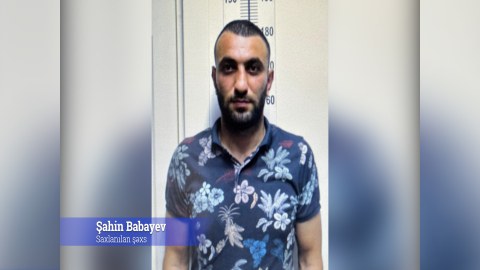 Bakıda silahlı şəxs ələ keçdi - VİDEO