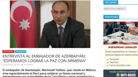 Peru mətbuatı sülh danışıqları və Zəngəzur dəhlizindən YAZDI
