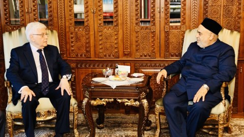 Şeyx Rusiya səfirini qəbul edib - FOTO