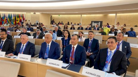 Səttar Möhbalıyev Beynəlxalq Əmək Konfransının sessiyasında iştirak edir