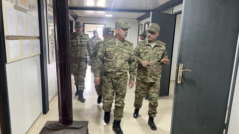 Azad edilmiş ərazilərdə yeni hərbi obyektlər istifadəyə verildi - FOTOLAR