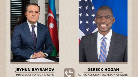 Ceyhun Bayramov Blinkenin köməkçisi ilə telefonla danışdı 