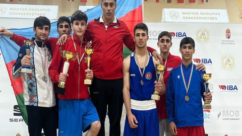Boksçularımız Macarıstanda 10 medal qazandı