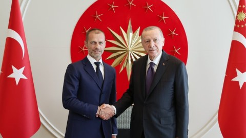 Ərdoğan UEFA Prezidentini qəbul etdi