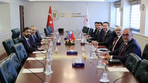 Azərbaycanlı məmurlar Türkiyədə yeni nazirlə görüşdülər