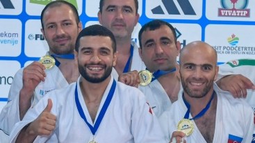 Veteran cüdoçularımız Avropa çempionu oldular 