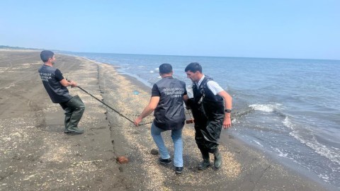 Su hövzələrindən 535 ədəd sintetik tor yığışdırıldı