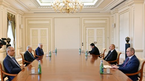 İlham Əliyev Binəli Yıldırımı qəbul etdi